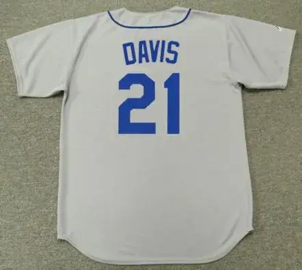 ALVIN DAVIS Seattle Mariners 1989 Away Majestic Throwback Baseball Jersey 