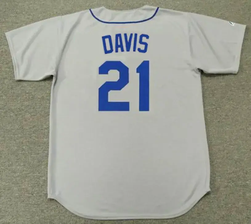 ALVIN DAVIS Seattle Mariners 1989 Away Majestic Throwback Baseball Jersey 