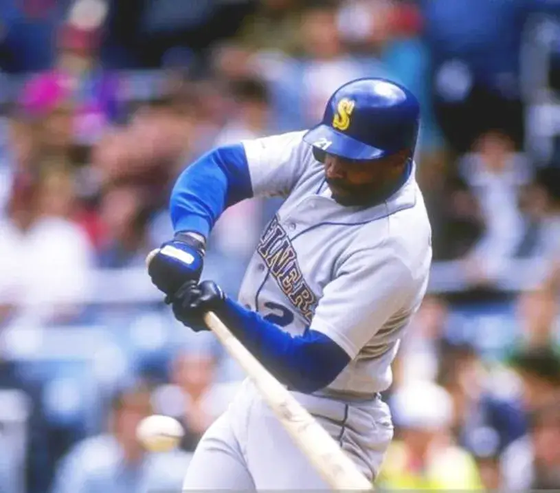 ALVIN DAVIS Seattle Mariners 1989 Away Majestic Throwback Baseball Jersey 