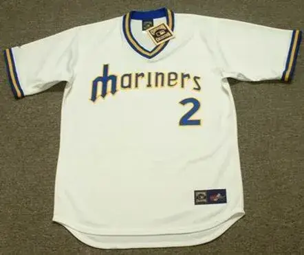 BOBBY VALENTINE Seattle Mariners 1979 Majestic Cooperstown Throwback Baseball Jersey