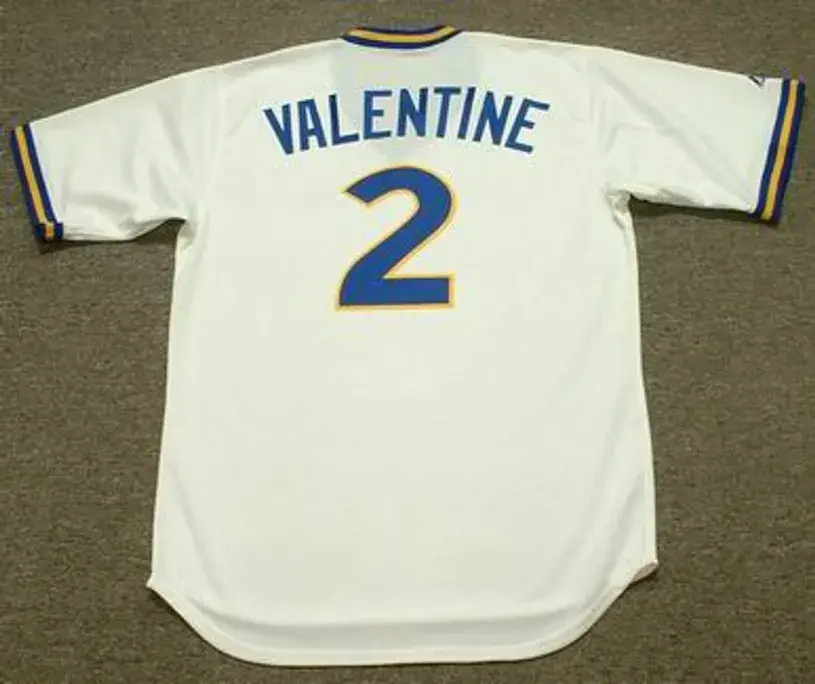 BOBBY VALENTINE Seattle Mariners 1979 Majestic Cooperstown Throwback Baseball Jersey 