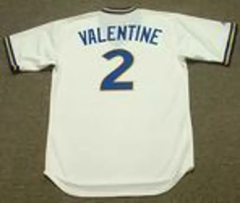 BOBBY VALENTINE Seattle Mariners 1979 Majestic Cooperstown Throwback Baseball Jersey 