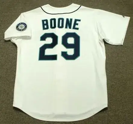 BRETT BOONE Seattle Mariners 2001 Majestic Throwback Home Baseball Jersey 