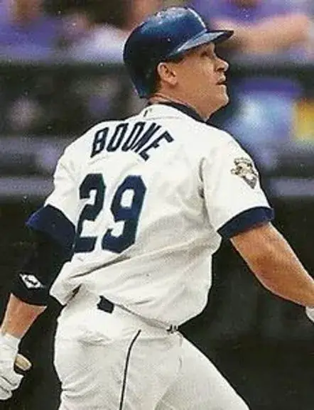 BRETT BOONE Seattle Mariners 2001 Majestic Throwback Home Baseball Jersey 