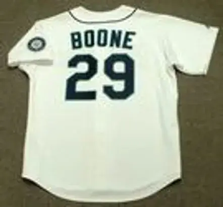 BRETT BOONE Seattle Mariners 2001 Majestic Throwback Home Baseball Jersey 