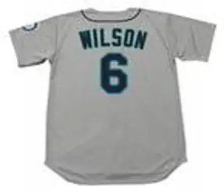DAN WILSON Seattle Mariners 1997 Majestic Throwback Away Baseball Jersey 