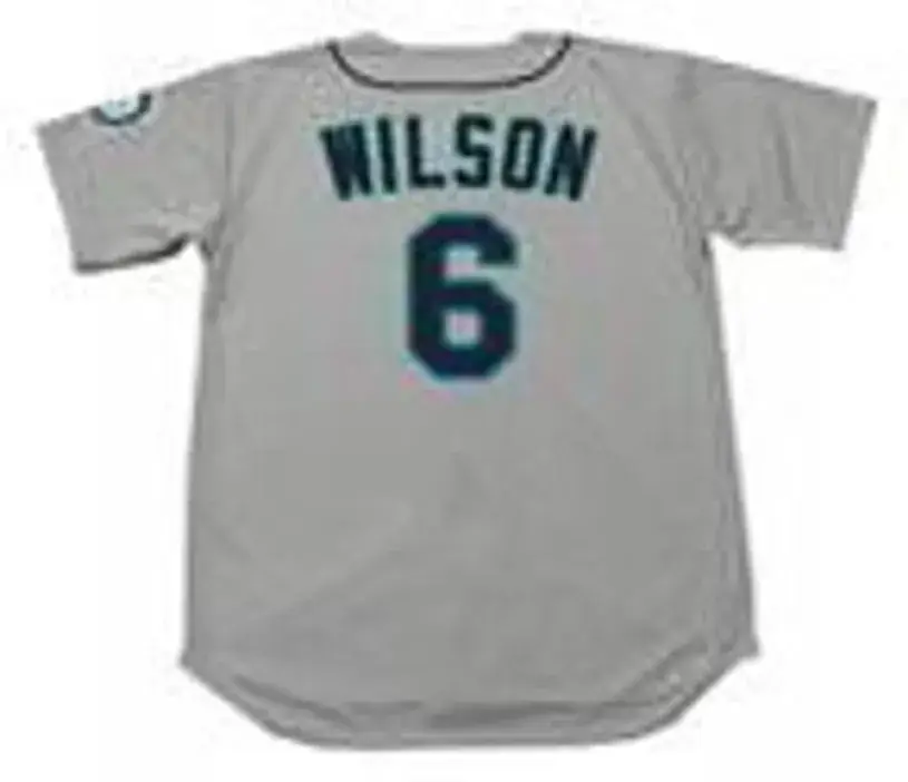 DAN WILSON Seattle Mariners 1997 Majestic Throwback Away Baseball Jersey 