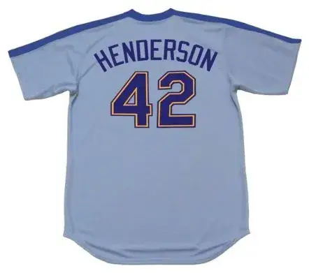 DAVE HENDERSON Seattle Mariners 1984 Majestic Cooperstown Away Baseball Jersey 