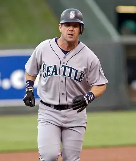 EDGAR MARTINEZ Seattle Mariners 1997 Away Majestic Throwback Baseball Jersey 