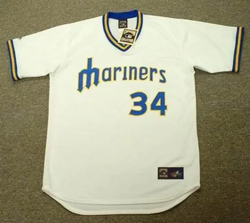 FELIX HERNANDEZ Seattle Mariners Majestic Cooperstown Throwback Baseball Jersey