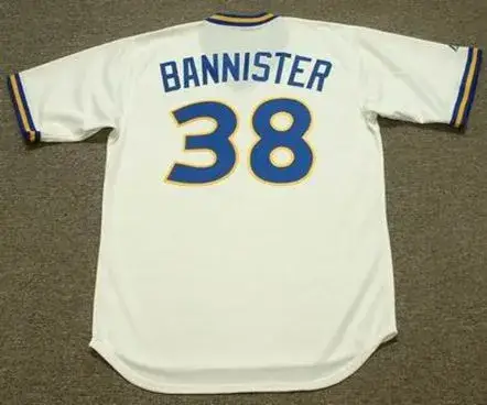 FLOYD BANNISTER Seattle Mariners 1979 Majestic Cooperstown Throwback Baseball Jersey 