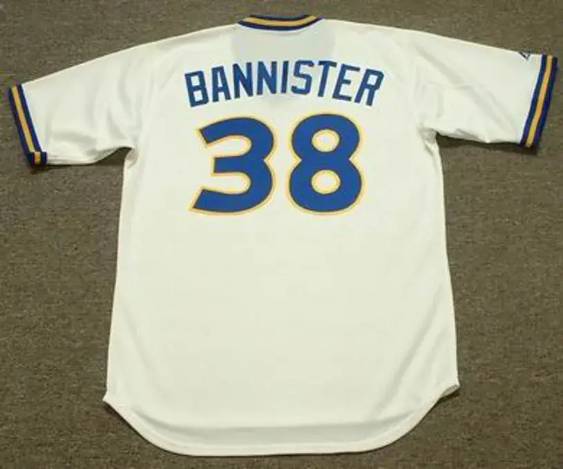 FLOYD BANNISTER Seattle Mariners 1979 Majestic Cooperstown Throwback Baseball Jersey 