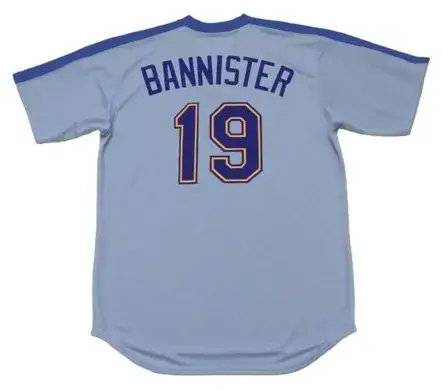 FLOYD BANNISTER Seattle Mariners 1982 Majestic Cooperstown Away Baseball Jersey 