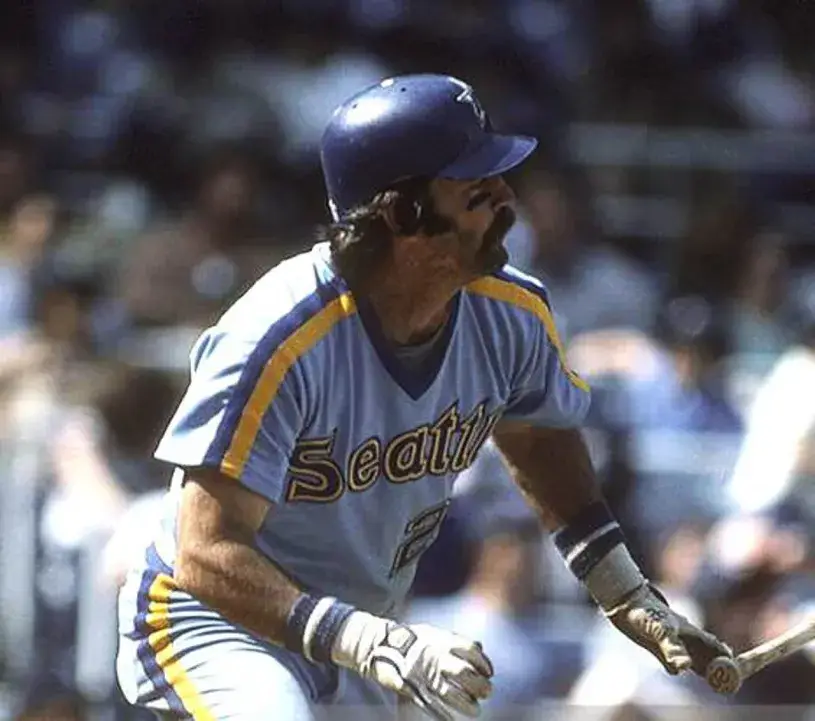 GORMAN THOMAS Seattle Mariners 1984 Majestic Cooperstown Away Baseball Jersey 