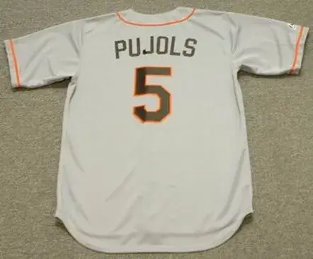 ALBERT PUJOLS St. Louis Browns 1950’s Majestic Throwback Baseball Jersey 