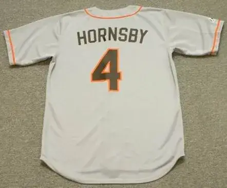 ROGERS HORNSBY St. Louis Browns Majestic Cooperstown Throwback Baseball Jersey 