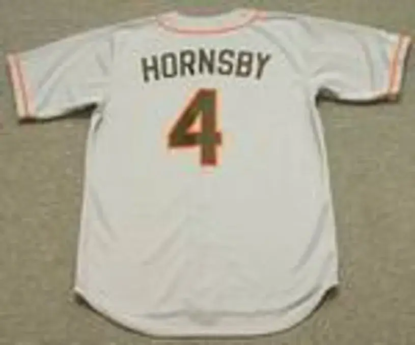 ROGERS HORNSBY St. Louis Browns Majestic Cooperstown Throwback Baseball Jersey 