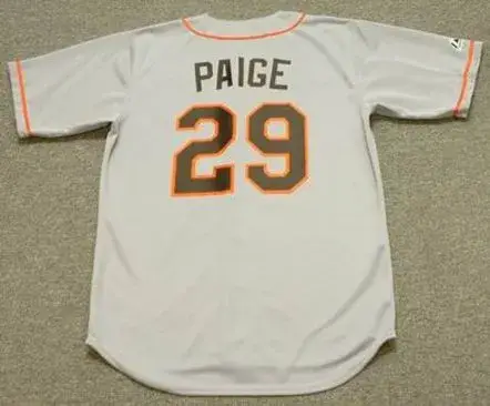 SATCHEL PAIGE St. Louis Browns 1951 Majestic Cooperstown Throwback Baseball Jersey 