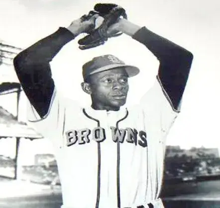 SATCHEL PAIGE St. Louis Browns 1951 Majestic Cooperstown Throwback Baseball Jersey 