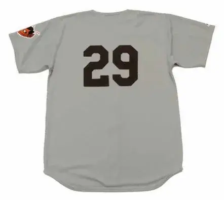 SATCHEL PAIGE St. Louis Browns 1953 Away Majestic Throwback Baseball Jersey
