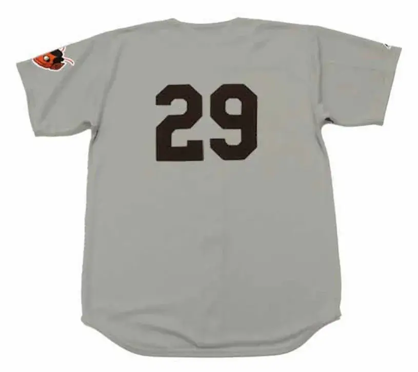 SATCHEL PAIGE St. Louis Browns 1953 Away Majestic Throwback Baseball Jersey