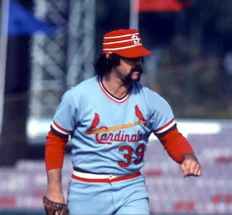 AL HRABOSKY St. Louis Cardinals 1975 Majestic Cooperstown Away Baseball Jersey 