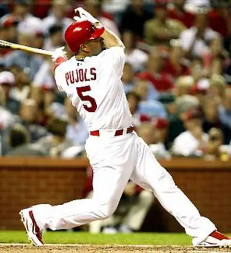ALBERT PUJOLS St. Louis Cardinals 1940’s Majestic Throwback Baseball Jersey 