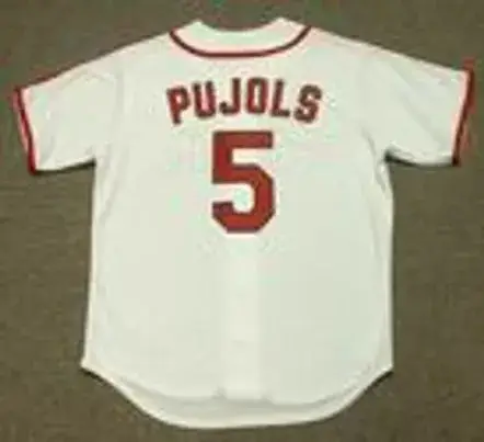 ALBERT PUJOLS St. Louis Cardinals 1940’s Majestic Throwback Baseball Jersey 