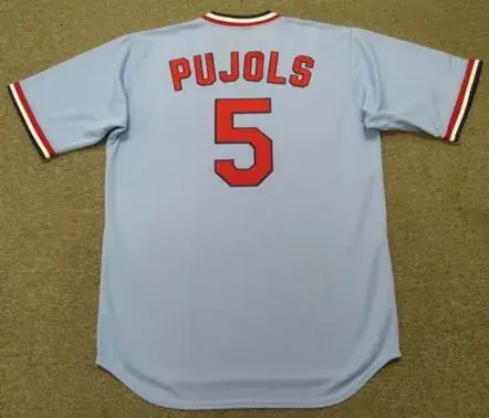 ALBERT PUJOLS St. Louis Cardinals 1980’s Away Majestic Baseball Jersey 