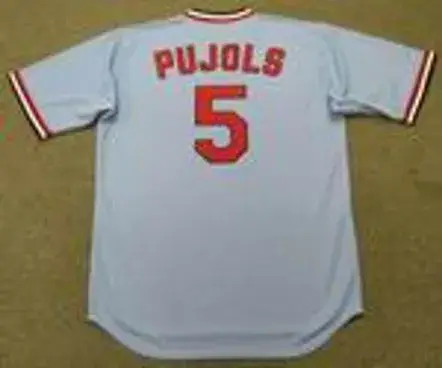 ALBERT PUJOLS St. Louis Cardinals 1980’s Away Majestic Baseball Jersey 