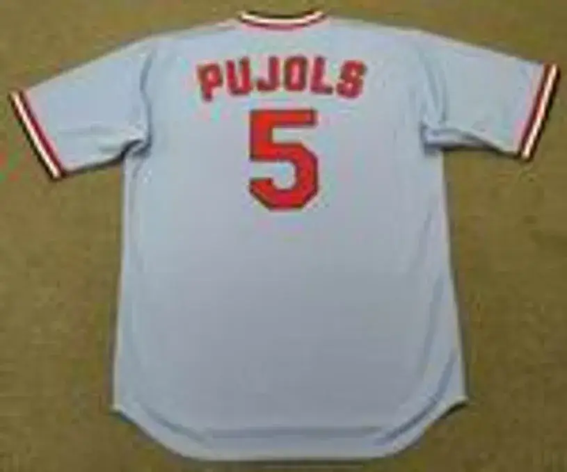 ALBERT PUJOLS St. Louis Cardinals 1980’s Away Majestic Baseball Jersey 