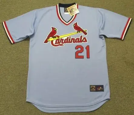 BAKE McBRIDE St. Louis Cardinals 1975 Majestic Cooperstown Throwback Away Jersey
