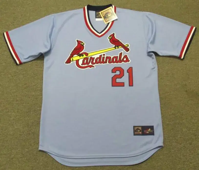 BAKE McBRIDE St. Louis Cardinals 1975 Majestic Cooperstown Throwback Away Jersey