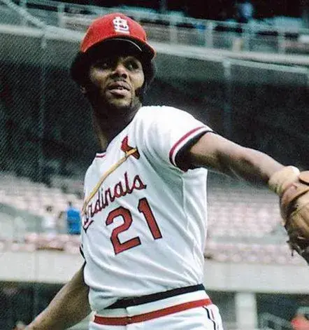 BAKE McBRIDE St. Louis Cardinals 1975 Majestic Cooperstown Throwback Home Jersey 