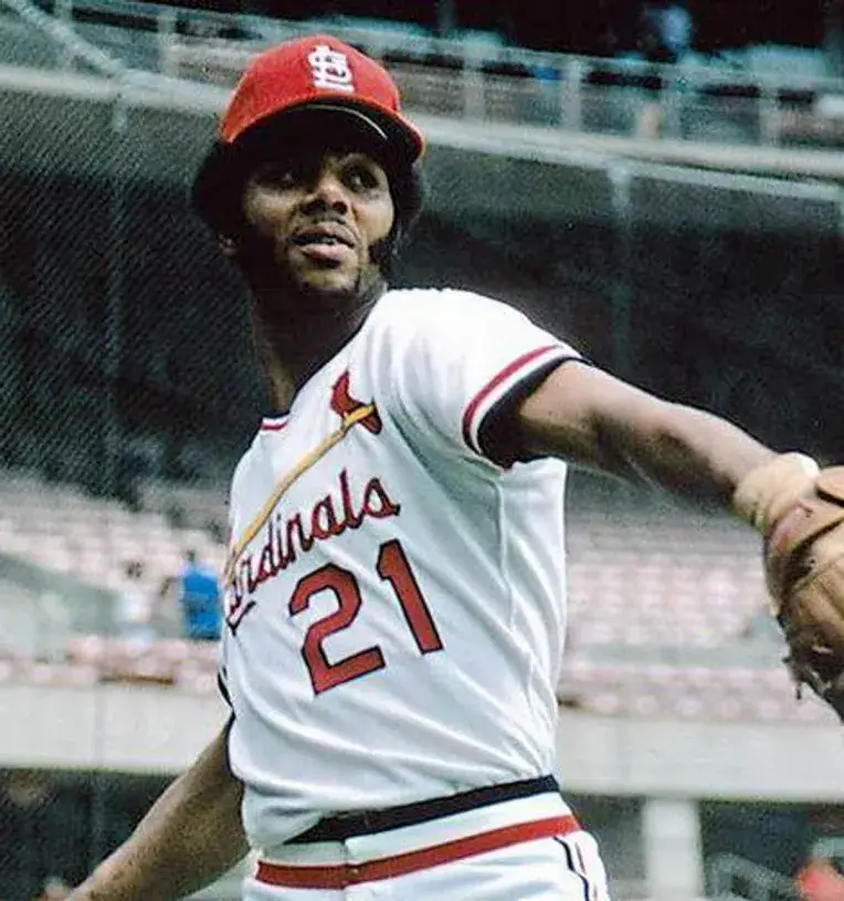 BAKE McBRIDE St. Louis Cardinals 1975 Majestic Cooperstown Throwback Home Jersey 