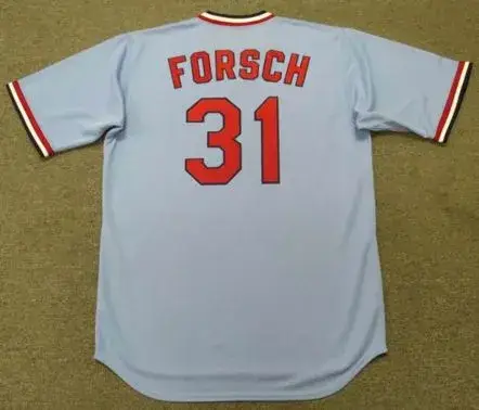 BOB FORSCH St. Louis Cardinals 1977 Majestic Cooperstown Throwback Away Jersey 