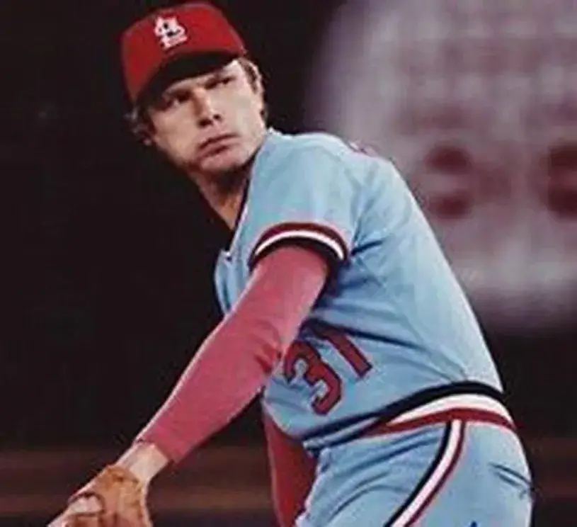 BOB FORSCH St. Louis Cardinals 1977 Majestic Cooperstown Throwback Away Jersey 
