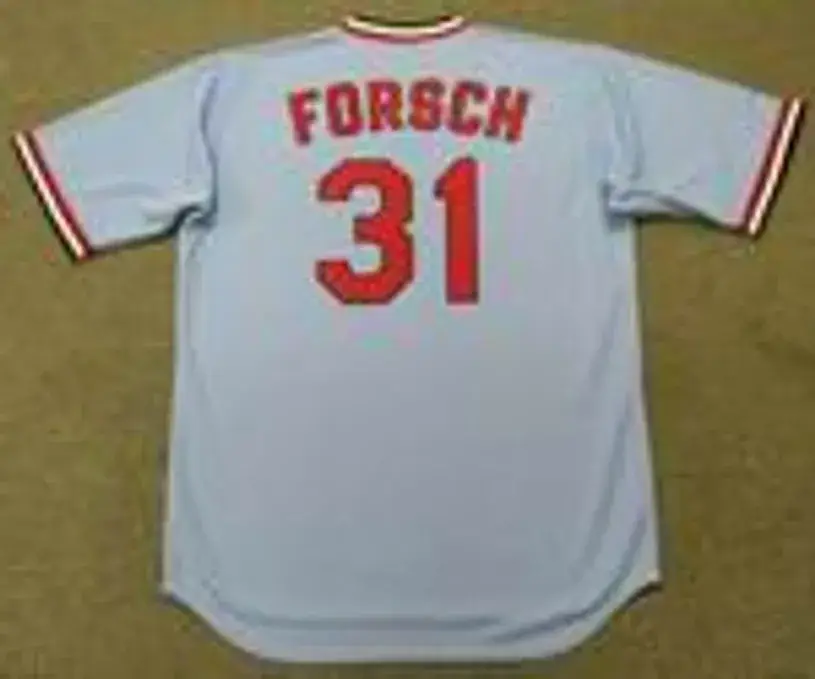 BOB FORSCH St. Louis Cardinals 1977 Majestic Cooperstown Throwback Away Jersey 