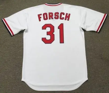 BOB FORSCH St. Louis Cardinals 1977 Majestic Cooperstown Throwback Home Jersey 