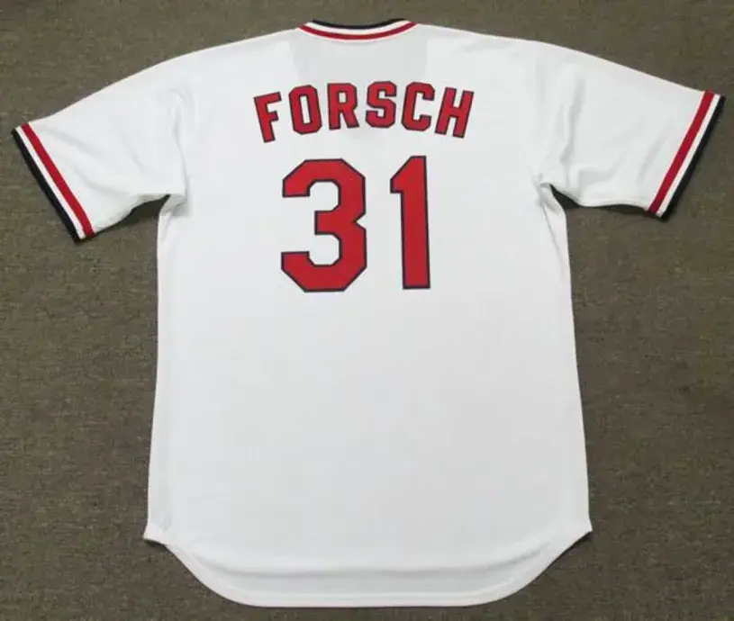 BOB FORSCH St. Louis Cardinals 1977 Majestic Cooperstown Throwback Home Jersey 
