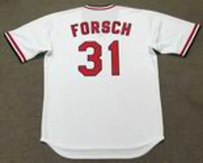 BOB FORSCH St. Louis Cardinals 1977 Majestic Cooperstown Throwback Home Jersey 