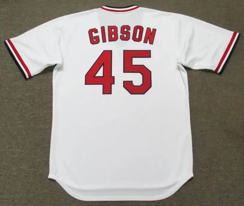 BOB GIBSON St. Louis Cardinals 1974 Majestic Cooperstown Throwback Home Jersey 
