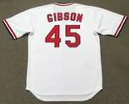 BOB GIBSON St. Louis Cardinals 1974 Majestic Cooperstown Throwback Home Jersey 