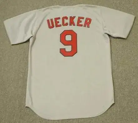 BOB UECKER St. Louis Cardinals 1964 Away Majestic Baseball Throwback Jersey 