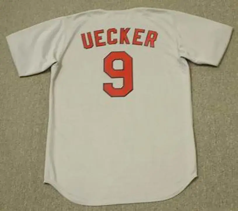 BOB UECKER St. Louis Cardinals 1964 Away Majestic Baseball Throwback Jersey 