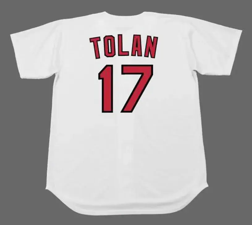 BOBBY TOLAN St. Louis Cardinals 1967 Majestic Cooperstown Home Baseball Jersey 