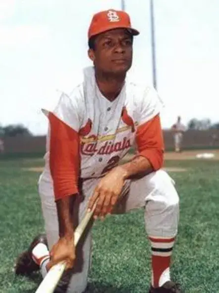 CURT FLOOD St. Louis Cardinals 1967 Majestic Throwback Away Baseball Jersey 
