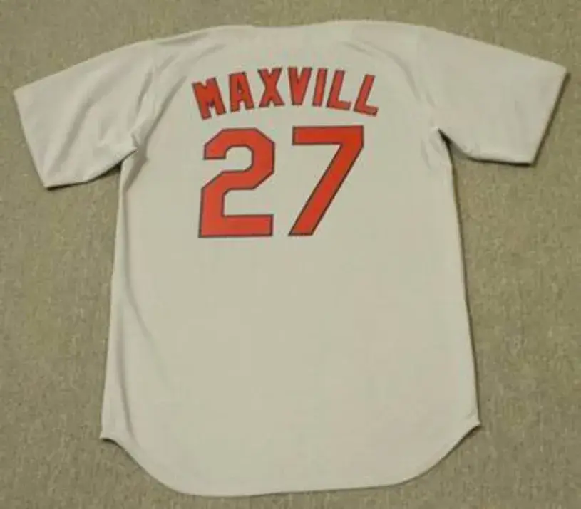 DAL MAXVILL St. Louis Cardinals 1967 Majestic Cooperstown Throwback Away Jersey 