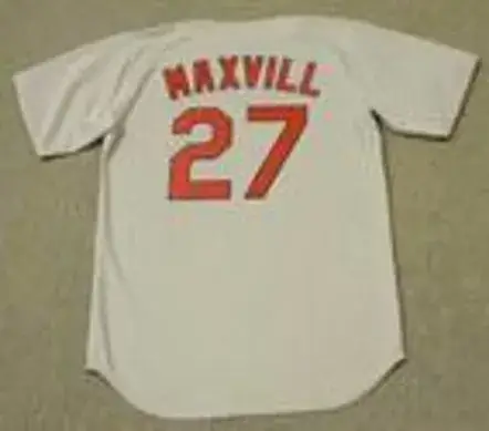 DAL MAXVILL St. Louis Cardinals 1967 Majestic Cooperstown Throwback Away Jersey 