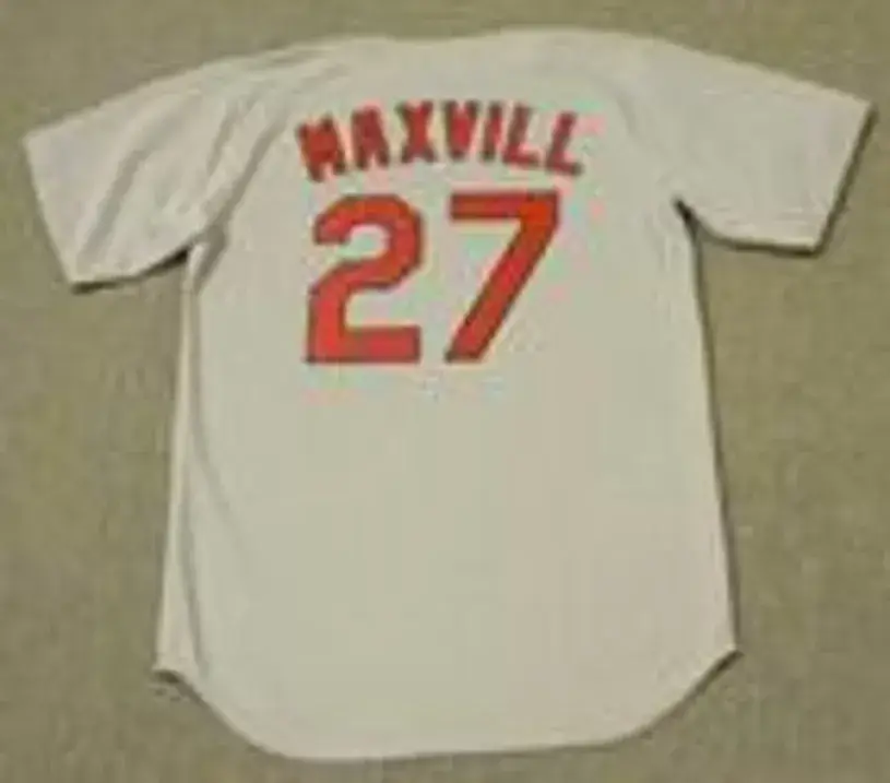 DAL MAXVILL St. Louis Cardinals 1967 Majestic Cooperstown Throwback Away Jersey 